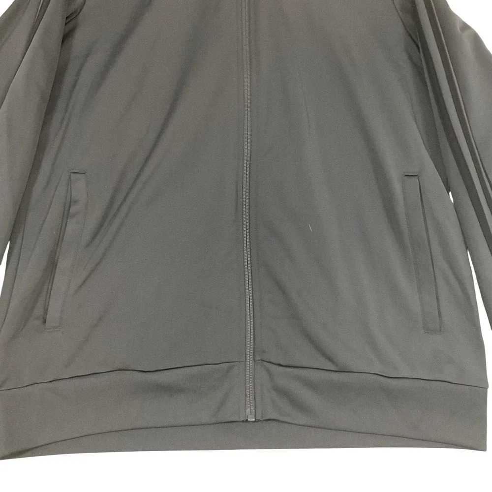 Adidas Mens Essentials Warm-Up Track‎ Jacket Carbon Grey Black H46103 Size L